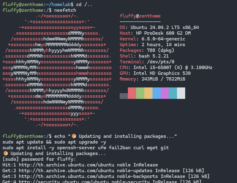 Terminal with a tail